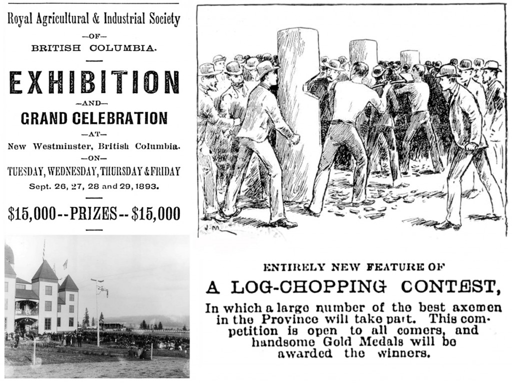 New Westminster log chopping contest 1893